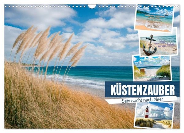 KÜSTENZAUBER Sehnsucht nach Meer (Wandkalender 2026 DIN A3 quer), CALVENDO Monatskalender