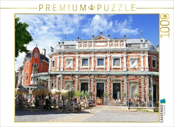 CALVENDO Puzzle Spa in Belgien, Brasserie im ehemaligen 'Pavillon des petits jeux' | 1000 Teile Lege-Größe 64x48cm Foto-Puzzle für glückliche Stunden