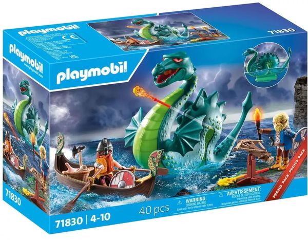 PLAYMOBIL 71830 Wikinger mit Seeungeheuer