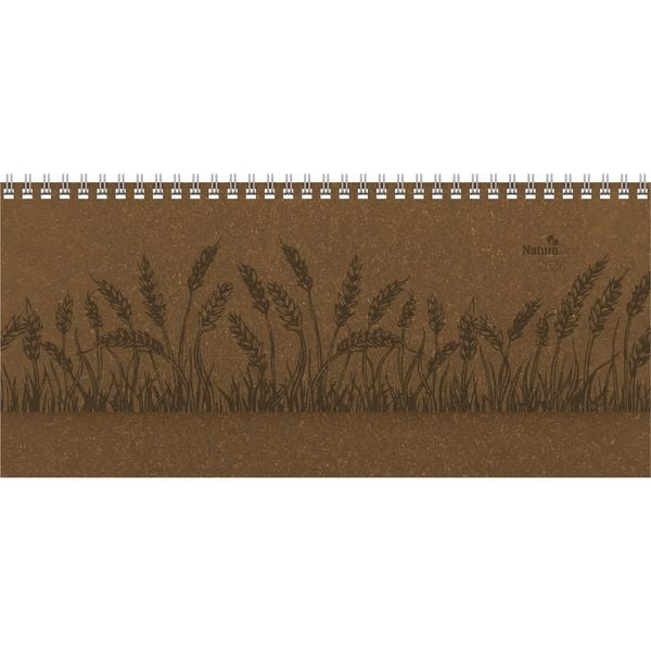 Tisch-Querkalender Nature Line Malt 2026 - Tisch-Kalender - Büro-Kalender quer 29,7x13,5 cm - 1 Woche 2 Seiten - Umwelt-Kalender - mit Hardcover