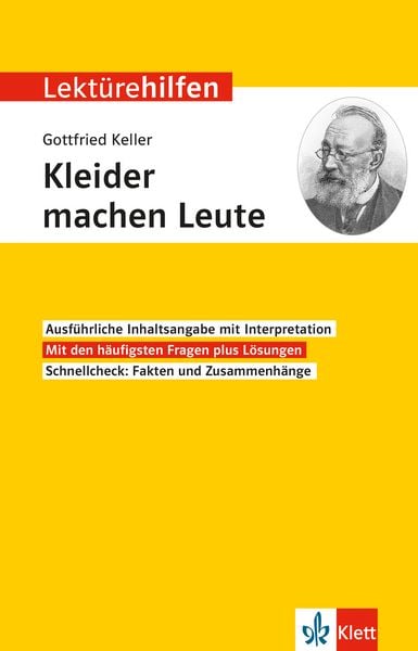 Lektürehilfen Gottfried Keller 'Kleider machen Leute'