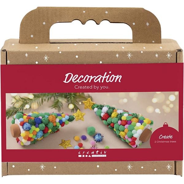 Creativ Company Mini Kreativ Set Dekoration, Weihnachtsbaum, sortierte Farben