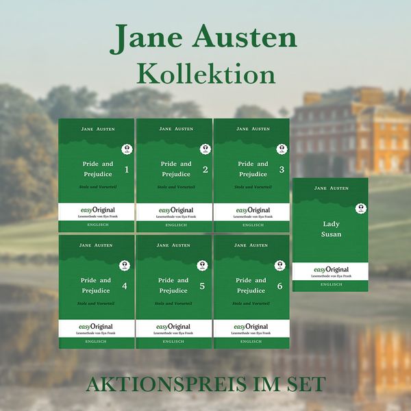 Jane Austen Kollektion Softcover (Bücher + Audio-Online) - Lesemethode von Ilya Frank - Zweisprachige Ausgabe Englisch-Deutsch