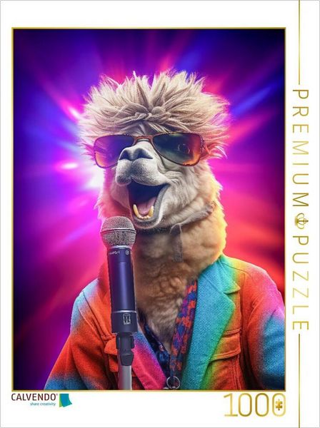 CALVENDO Puzzle Alpakas haben den Swag, den selbst Hipster beneiden | 1000 Teile Lege-Größe 64x48cm Foto-Puzzle für glückliche Stunden