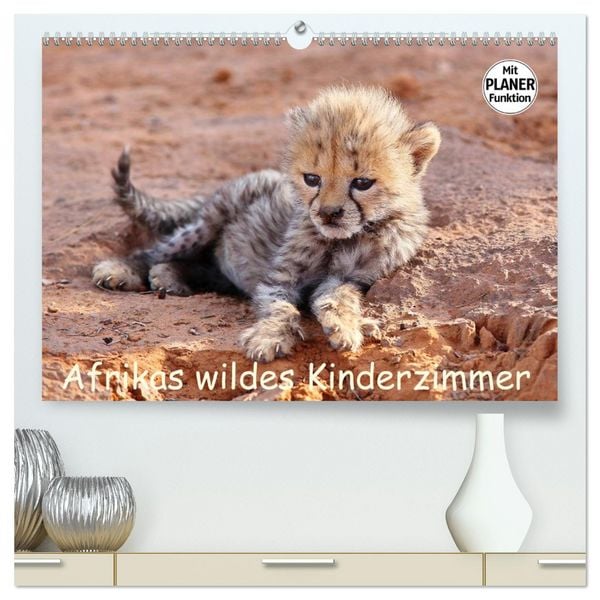 Afrikas wildes Kinderzimmer (hochwertiger Premium Wandkalender 2026 DIN A2 quer), Kunstdruck in Hochglanz