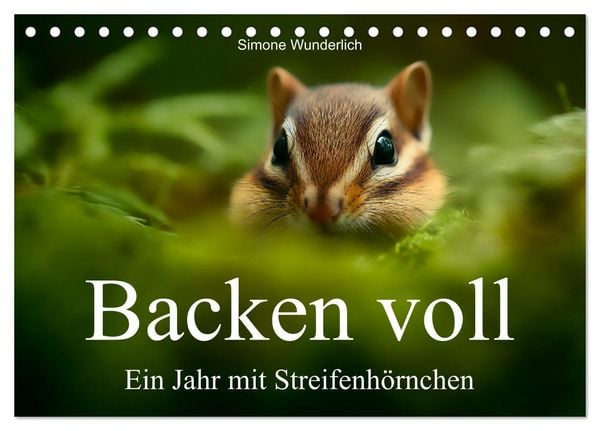 Backen voll - Ein Jahr mit Streifenhörnchen (Tischkalender 2026 DIN A5 quer), CALVENDO Monatskalender