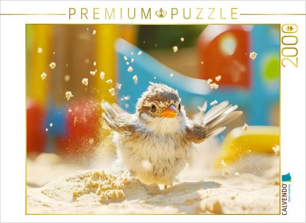 'CALVENDO Puzzle Ein Motiv aus dem Kalender ''Plitsch, Platsch, tierisch nass'' | 2000 Teile Lege-Größe 90x67cm Foto-Puzzle für glückliche Stunden'
