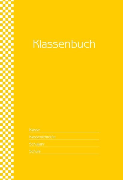 'Klassenbuch ''Standard'', Umschlagfarbe: gelb'