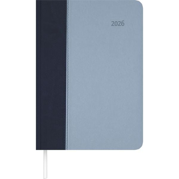 Buchkalender Premium Air blau-azur 2026 - Büro-Kalender A5