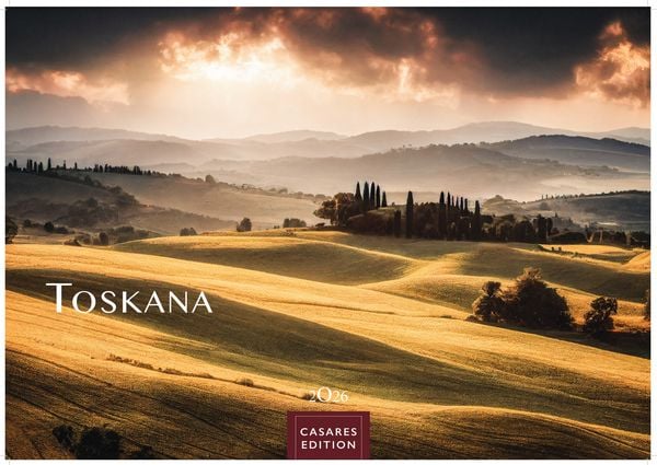 Toskana Kalender 2026 – Wandkalender | Fotokalender Italien 24x35 cm - mit malerischen Fotos der Toskana- Italien
