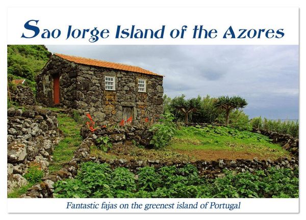 Sao Jorge Island of the Azores - fantastic fajas on the greenest island of Portugal (Wall Calendar 2026 DIN A4 landscape), CALVENDO 12 Month Wall Cale