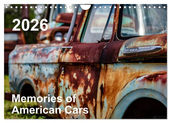Memories of American Cars (Wandkalender 2026 DIN A4 quer), CALVENDO Monatskalender