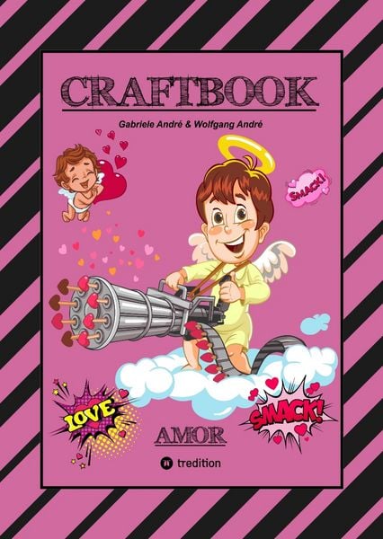 Craftbook - Liebevolle Ausmalmotive - Bastelvorschläge - Geschenkeideen - Knifflige Rätsel und Aufgaben - Lustige Tiere - Kids - Pärchen