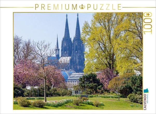 CALVENDO Puzzle Rheinpark, Köln | 1000 Teile Lege-Größe 64x48cm Foto-Puzzle für glückliche Stunden