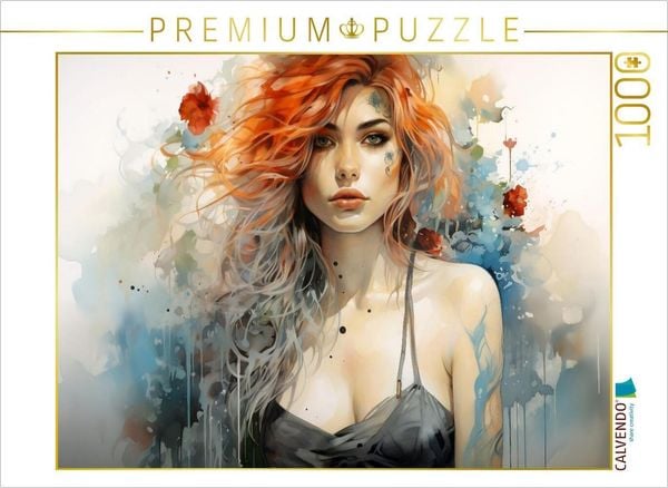 'CALVENDO Puzzle Ein Motiv aus dem Kalender ''Tattoo trifft Kunst 2'' | 1000 Teile Lege-Größe 64x48cm Foto-Puzzle für glückliche Stunden'