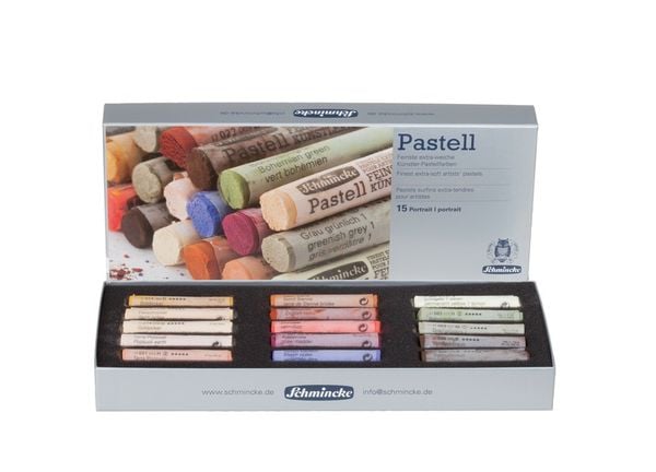 Schmincke Pastell, Kartonset, Portrait, 15 Stifte