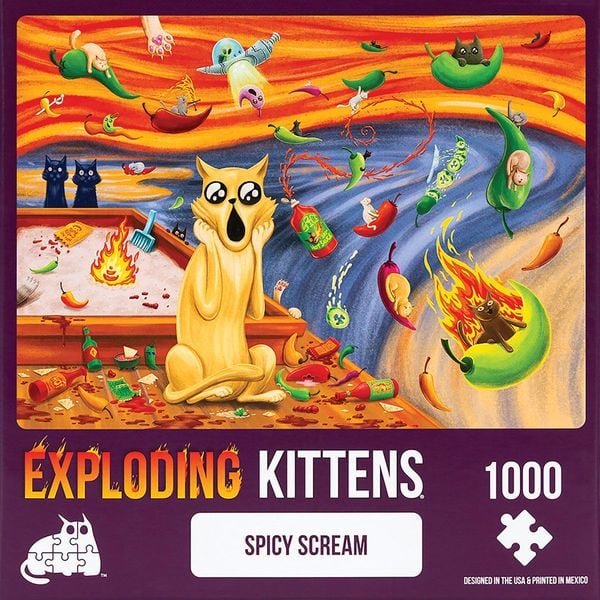 Exploding Kittens Puzzle Spicy Scream (1000 Teile)