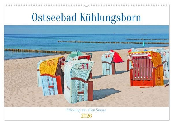 Ostseebad Kühlungsborn. Erholung mit allen Sinnen (Wandkalender 2026 DIN A2 quer), CALVENDO Monatskalender
