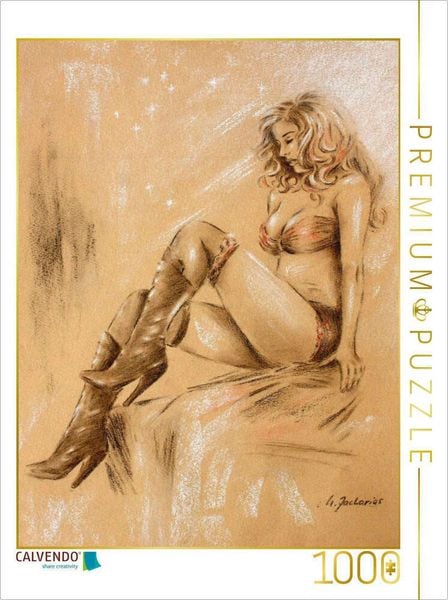 CALVENDO Puzzle Sexy Girl in High Heels | 1000 Teile Lege-Größe 64x48cm Foto-Puzzle für glückliche Stunden