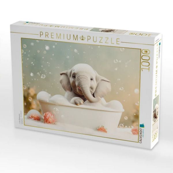 CALVENDO Puzzle ... in der Badewanne | 1000 Teile Lege-Größe 64x48cm Foto-Puzzle für glückliche Stunden