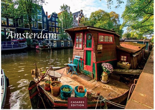 Amsterdam Kalender 2026 – Wandkalender | Fotokalender |Niederlande |Mitteleuropa 35x50cm - Atemberaubende Fotos von Amsterdams bekanntesten Sehenswürd