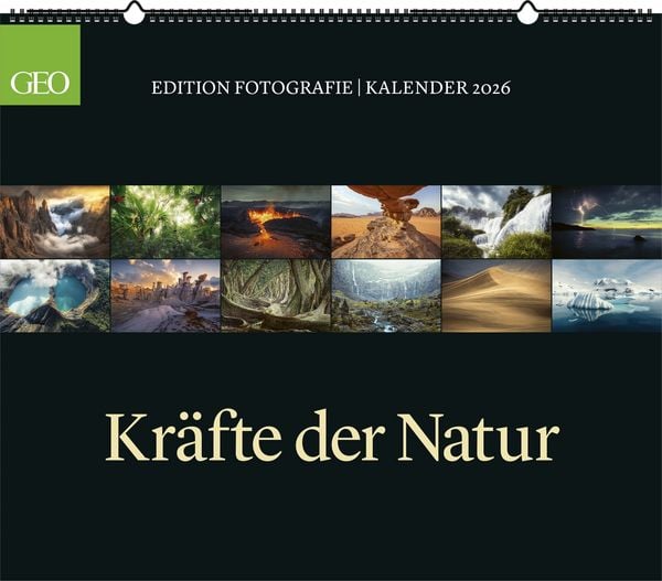 GEO Edition: Kräfte der Natur 2026 - Wand-Kalender - Poster-Kalender - 70x60