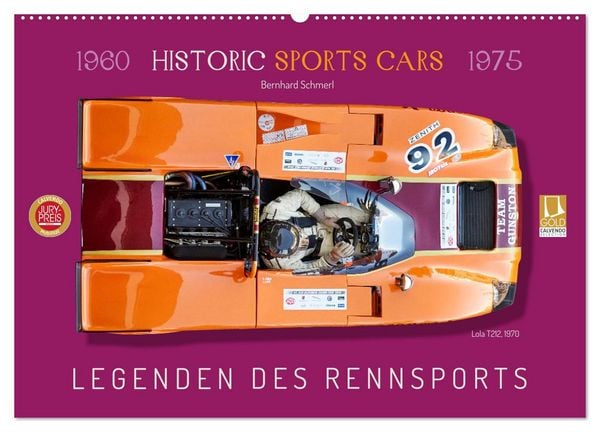 Legenden des Rennsports Historic Sports Cars 1960-1975 (Wandkalender 2026 DIN A2 quer), CALVENDO Monatskalender