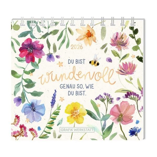 Mini-Kalender 2026 Du bist wundervoll