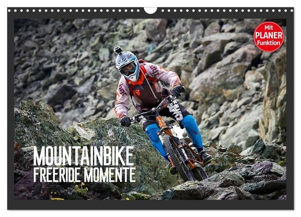 Mountainbike Freeride Momente (Wandkalender 2026 DIN A3 quer), CALVENDO Monatskalender