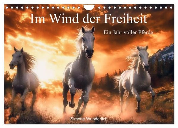 Im Wind der Freiheit - Ein Jahr voller Pferde (Wandkalender 2026 DIN A4 quer), CALVENDO Monatskalender