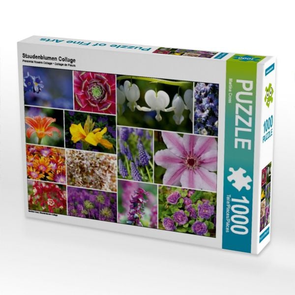 Staudenblumen Collage (Puzzle)