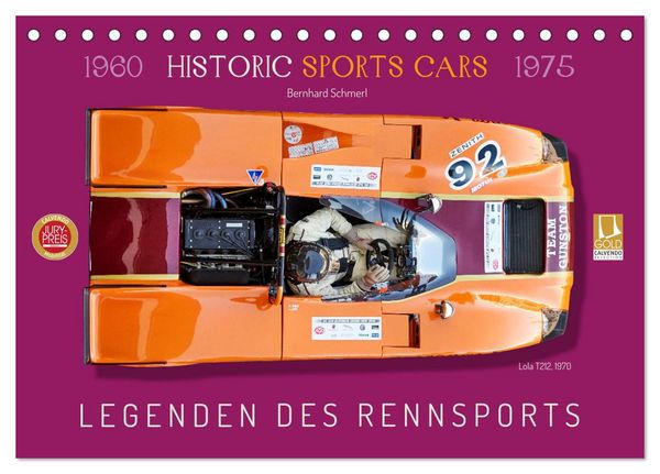 Legenden des Rennsports Historic Sports Cars 1960-1975 (Tischkalender 2026 DIN A5 quer), CALVENDO Monatskalender