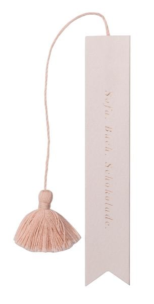 'Räder Troddel Lesezeichen ''Sofa. Buch. Schokolade.'''