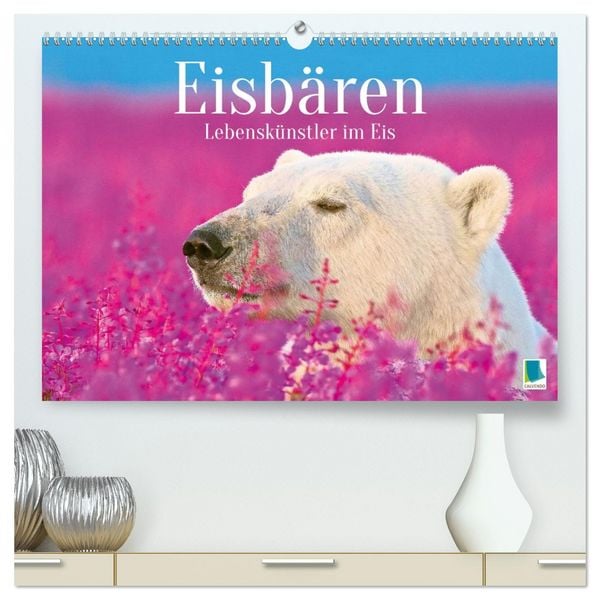 Eisbären: Lebenskünstler im Eis (hochwertiger Premium Wandkalender 2026 DIN A2 quer), Kunstdruck in Hochglanz