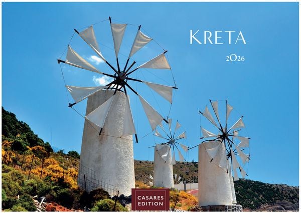 Kreta Kalender 2026 – Wandkalender | Fotokalender Griechenland 35x50cm – . mit 12 atemberaubenden Fotos von Kreta.