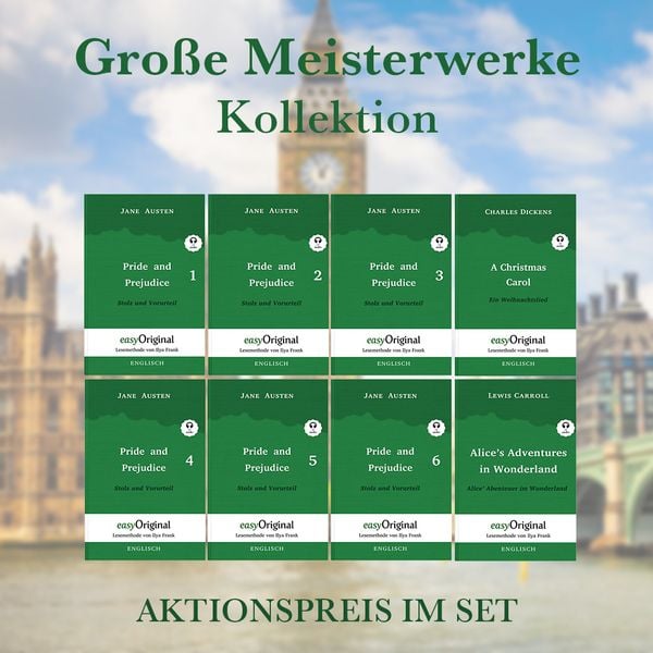 Austen, J: Große Meisterwerke Kollektion Hardcover (Bücher +