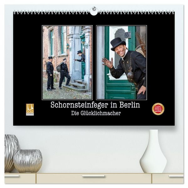 Schornsteinfeger in Berlin - Die Glücklichmacher (hochwertiger Premium Wandkalender 2026 DIN A2 quer), Kunstdruck in Hochglanz