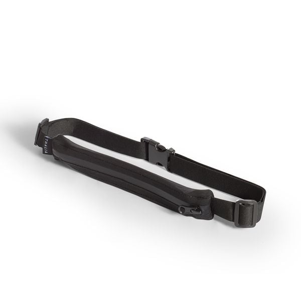 Bauchtasche schwarz, 61 - 112 cm