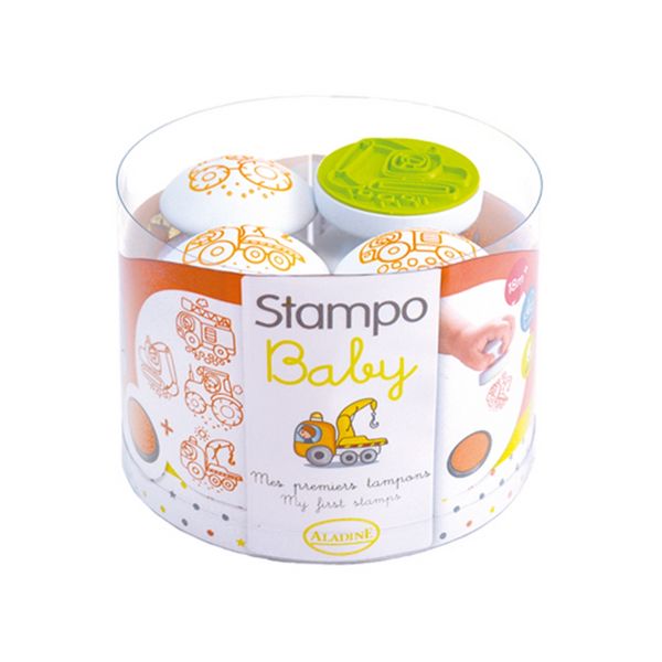 Baby Stempel Baumaschinen