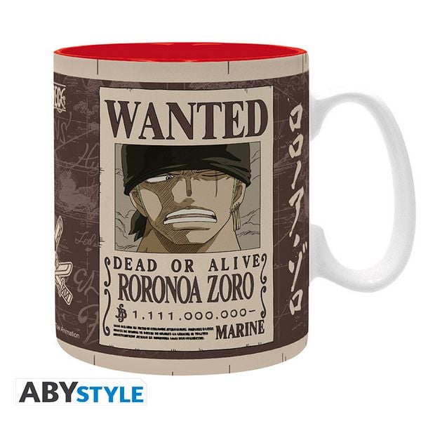 'ONE PIECE - Mug - 460 ml - ''Zoro Wanted'' - subli - box'