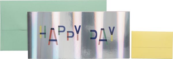 Geschenkkarte „Nica“ | silberfarben