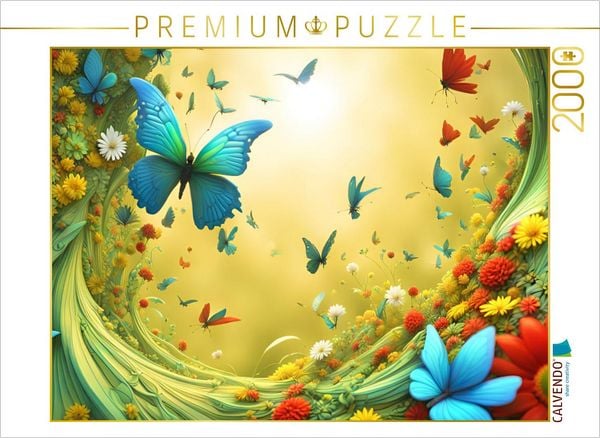 CALVENDO Puzzle Ein Motiv aus dem Kalender Vier Jahreszeiten Fraktale | 2000 Teile Lege-Größe 90x67cm Foto-Puzzle für glückliche Stunden