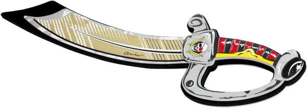 BestSaller 5042 - Piraten-Säbel Captain Curly, 49cm, BestSaller EVA Premium-Schaum