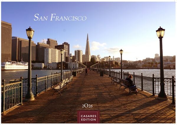 San Francisco Kalender 2026 – Wandkalender | Fotokalender Nordamerika 24x35cm – Golden Gate, Cable Cars & City Vibes als stilvolle Wanddeko für Fans d