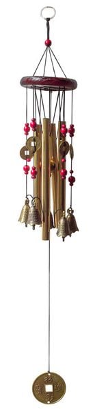 'Klangspiel ''Drache und Phönix mit Münzen und Glocken'''