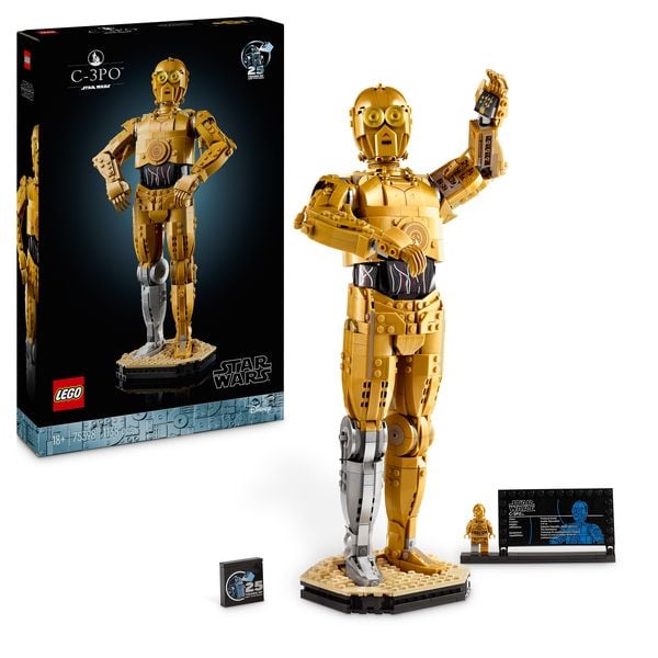 LEGO Star Wars C-3PO 75398 baubarer Droide - Geschenk für Erwachsene