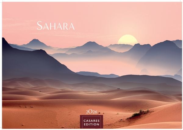 Sahara Kalender 2026 – Wandkalender | Fotokalender Afrika 35x50 cm - . mit 12 brillanten Fotos der Wüste