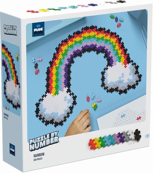 500 Kreativ Bausteine Puzzle Regenbogen