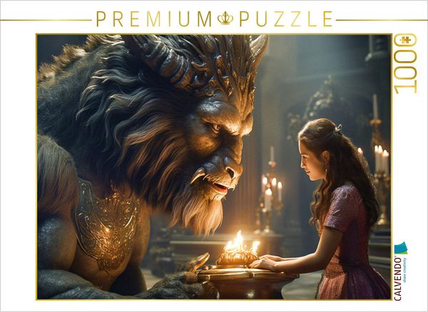 CALVENDO Puzzle Die Schöne und das Biest | 1000 Teile Lege-Größe 64x48cm Foto-Puzzle für glückliche Stunden