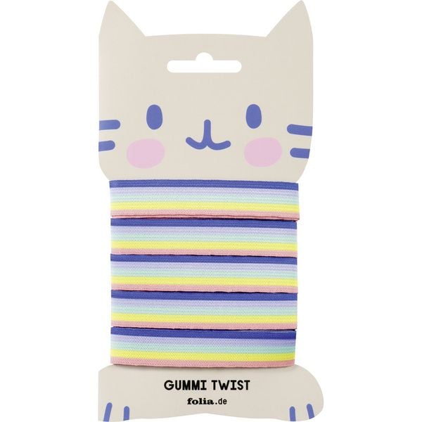 Folia Gummi Twist Rainbow 400cm